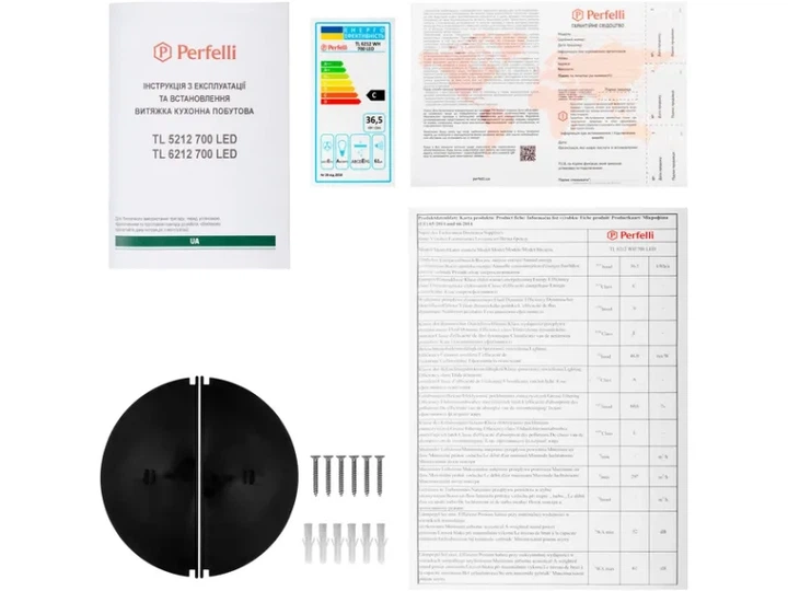 Витяжка Perfelli TL 6212 WH 700 LED - Фото 11 Витяжка Perfelli TL 6212 WH 700 LED - изображение 11