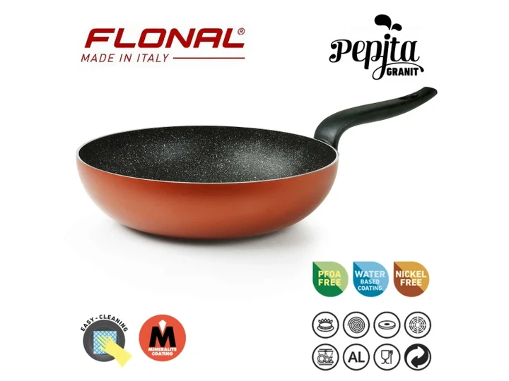 Сковорода ВОК FLONAL Pepita Granit 28 см (PGFWO2850) - зображення 6