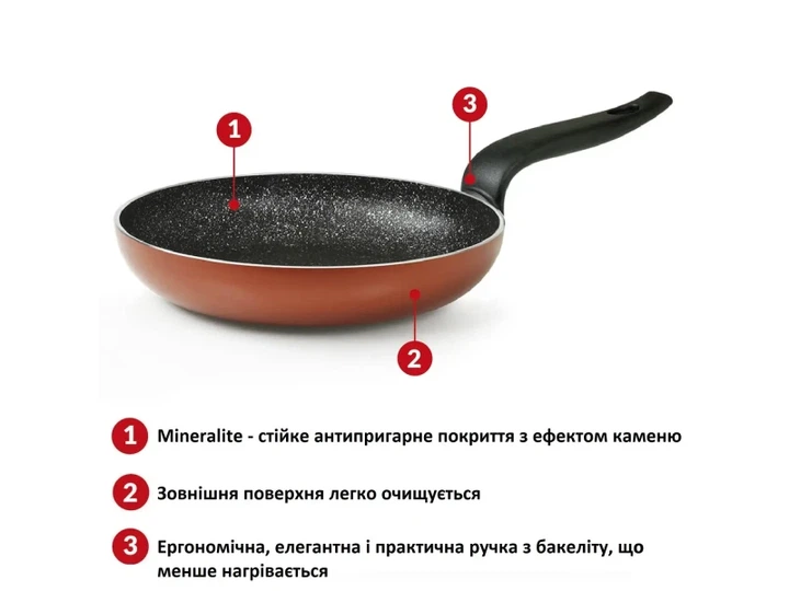 Сковорода звичайна FLONAL Pepita Granit 24 см (PGFPS2450) - изображение 12