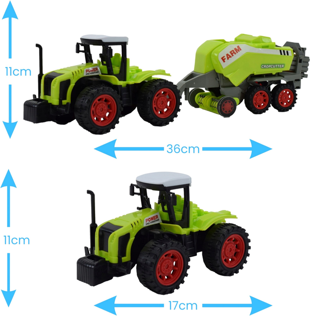 Traktor Toys Paweł Wojda Farma z kosiarką rotacyjną grabiami i cysterną (5903940018331) - obraz 8
