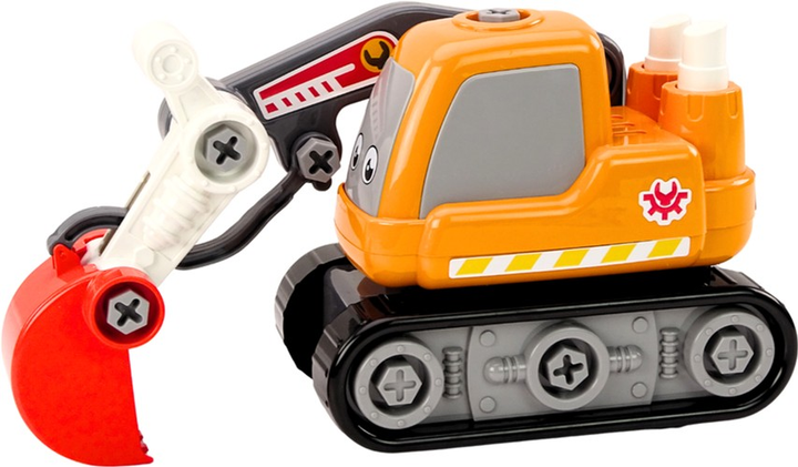 Koparka do skręcania LEAN Toys Pomarańczowa (5905991018773) - obraz 3