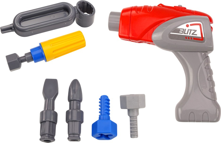 Betoniarka do skręcania LEAN Toys Niebieska (5905991018841) - obraz 4