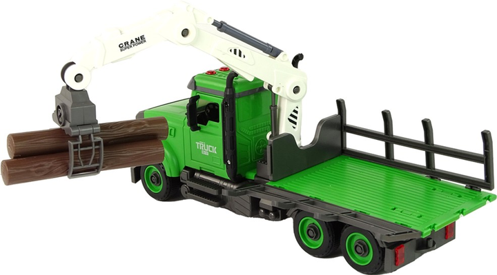 Ciężarówka do przewozu drewna do skręcania LEAN Toys z akcesoriami (5905679074558) - obraz 4