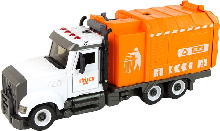 Śmieciarka do skręcania LEAN Toys Pomarańczowa (5905679074664) - obraz 3