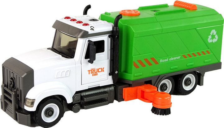 Ciężarówka sprzątająca do skręcania LEAN Toys z akcesoriami (5905679074671) - obraz 4