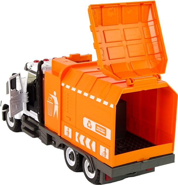 Śmieciarka do skręcania LEAN Toys Pomarańczowa (5905679074664) - obraz 4