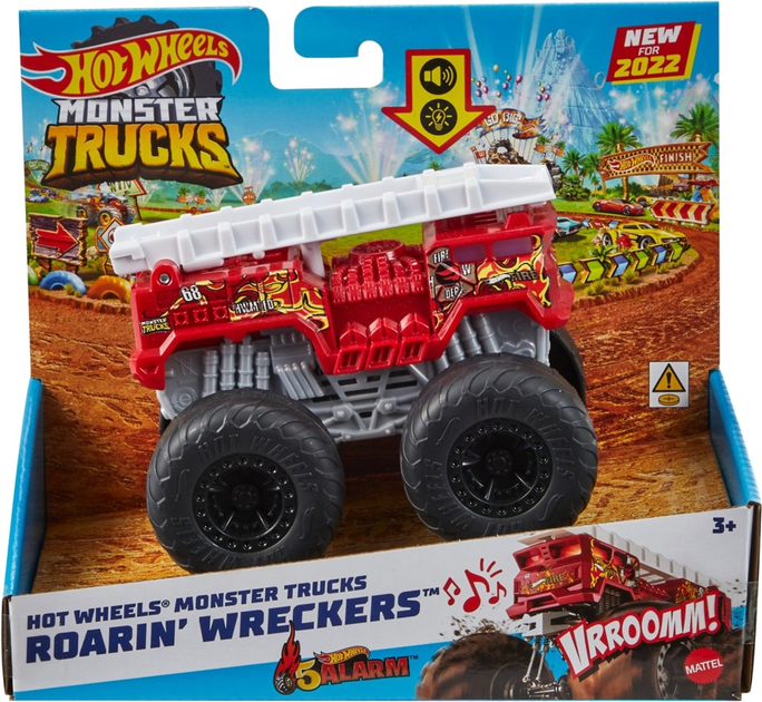 Позашляховик Hot Wheels Monster Trucks Roarin' Wreckers HDX65 (0194735034291) - зображення 1