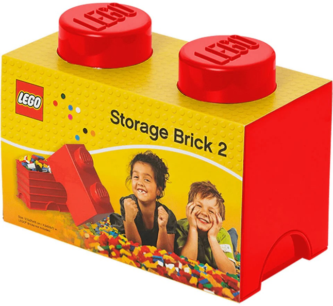 Pudełko do przechowywania klocków konstrukcyjnych LEGO Storage Brick 2 Czerwone (5004279) - obraz 1