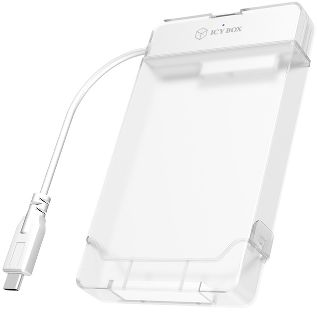 Kieszeń zewnętrzna ICY BOX IB-AC703-C 2.5" HDD/SSD USB 3.2 Gen 1 Type-C Transparent - obraz 1