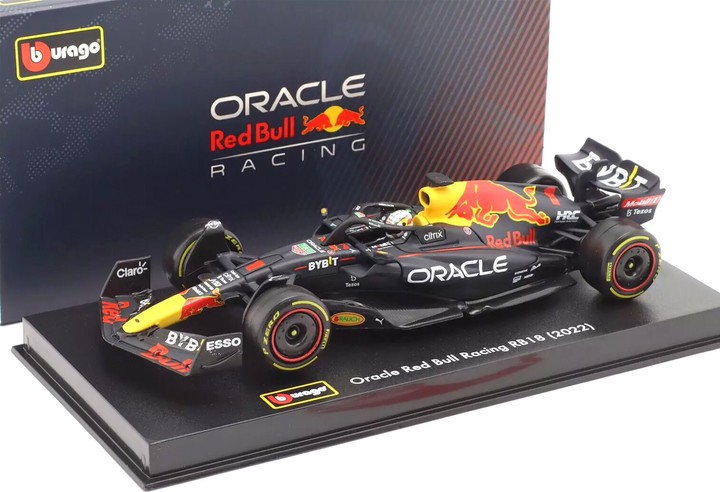 Metalowy model samochodu Bburago Formula Red Bull RB18 2022 Verstappen 1:43 (4893993380626) - obraz 3