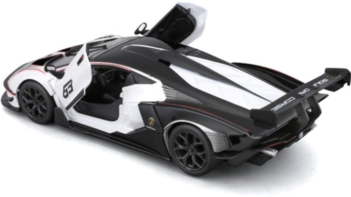 Металева модель автомобіля Bburago Lamborghini Essenza SCV12 1:24 Чорно-біла (4893993280230) - зображення 3