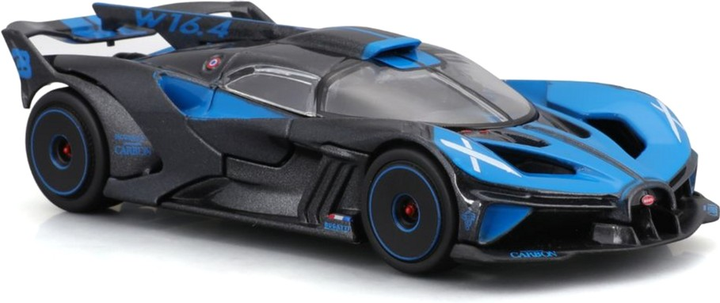 Metalowy model samochodu Bburago Bugatti Bolide 1:43 Czarno-niebieski (4893993383061) - obraz 6