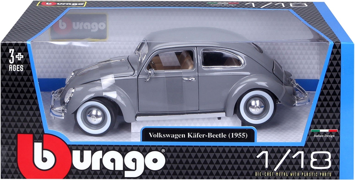 Металева модель автомобіля Bburago Volkswagen Kafer-Beetle 1:18 (4893993002689) - зображення 1