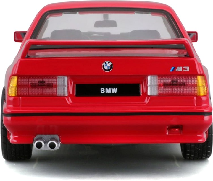 Металева модель автомобіля Bburago BMW 3 Series 1988 1:24 Червона (4893993211005) - зображення 4