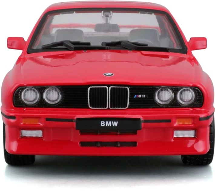 Металева модель автомобіля Bburago BMW 3 Series 1988 1:24 Червона (4893993211005) - зображення 9
