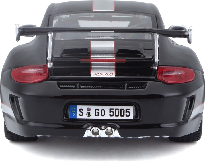 Metalowy model samochodu Bburago Porsche GT3 RS 4.0 1:18 Czarny (4893993002672) - obraz 4