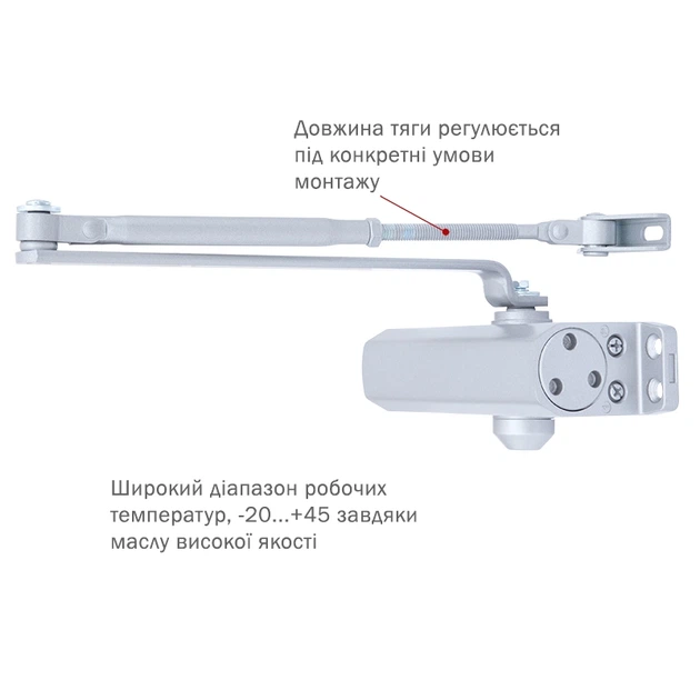 Доводчик RYOBI *9900 9903 SILVER - изображение 2