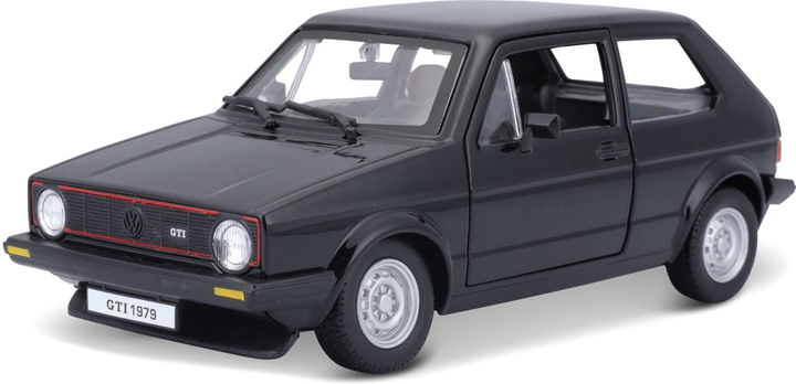 Металева модель автомобіля BBurago VW Golf MK1 GTI 1979 1:24 Чорна (4893993010998) - зображення 2