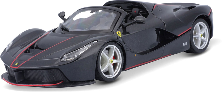 Металева модель автомобіля BBurago Laferrari Aperta 1:24 Чорна (4893993012220) - зображення 1