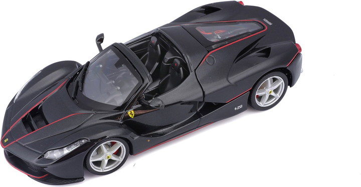 Металева модель автомобіля BBurago Laferrari Aperta 1:24 Чорна (4893993012220) - зображення 2