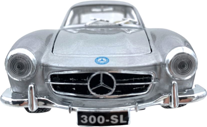 Metalowy model samochodu BBurago Mercedes-Benz 300SL 1954 1:24 Srebrny (4893993010530) - obraz 5