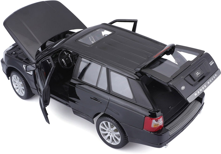 Металева модель автомобіля BBurago Range Rover Sport 1:18 Чорна (4893993120697) - зображення 5