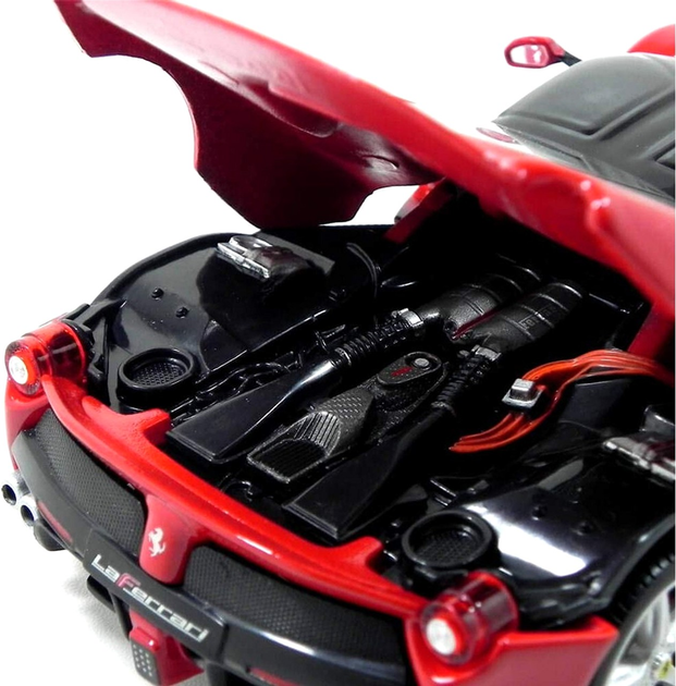 Metalowy model samochodu BBurago LaFerrari 1:24 Czerwony (4893993260010) - obraz 3