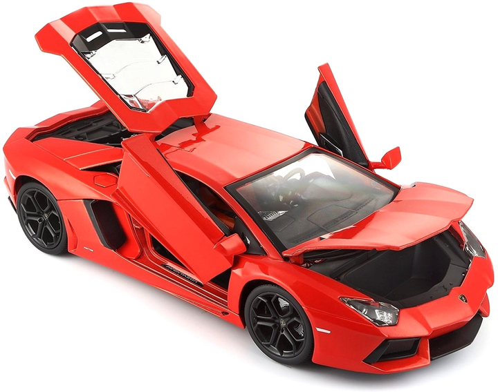 Металева модель автомобіля BBurago Lamborghini Aventador LP 700-4 1:18 Червона (4893993110339) - зображення 3