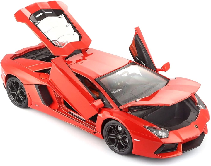 Металева модель автомобіля BBurago Lamborghini Aventador LP 700-4 1:18 Червона (4893993110339) - зображення 4