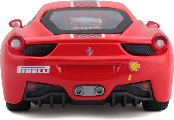 Metalowy model samochodu BBurago Ferrari 458 Challenge 1:24 Czerwony (4893993263028) - obraz 8