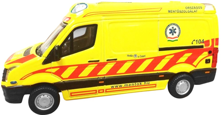 Металева модель автомобіля BBurago Volkswagen Crafter Ambulans 1:50 (4893993320110) - зображення 3