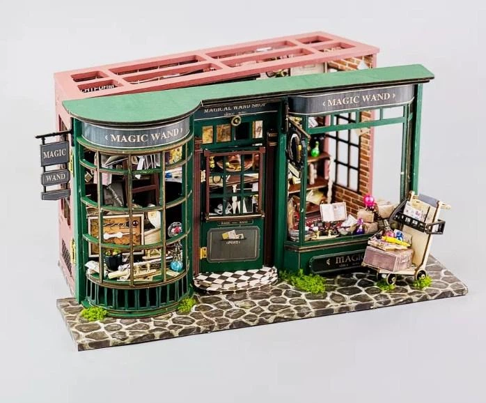 Румбокс Крамниця чарівних паличок Олівандера Magic Wand Shop Інтер'єрний конструктор Roombox F-032 + купол - зображення 13