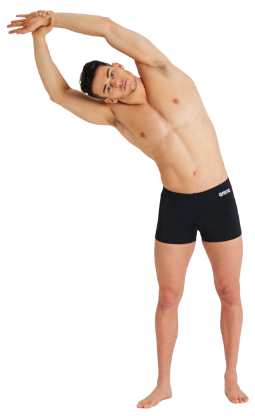 Мужские плавки для плавания в бассейне Arena Team Swim Short Solid (004776-550) черно-белый 80 - изображение 3