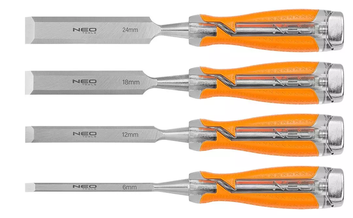 Zestaw dłut NEO Tools 6 - 24 mm 37-900 4 szt. (5907558485110) - obraz 1