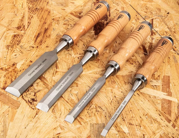 Набір стамесок NEO Tools 6 - 24 мм 37-800 4 шт. (5907558485011) - зображення 16