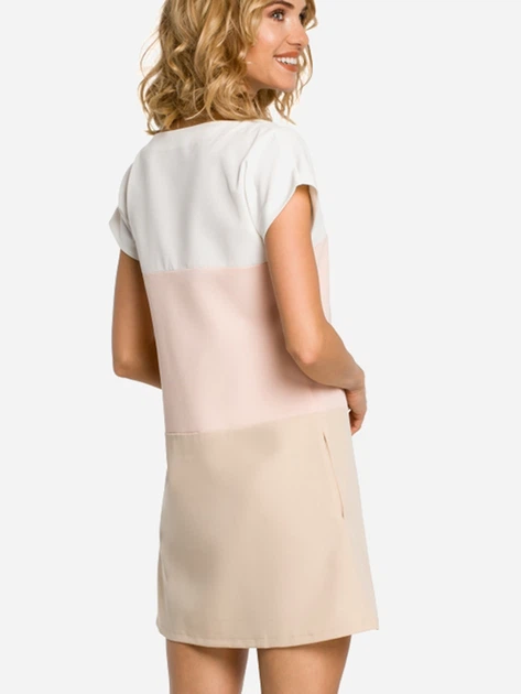 Sukienka trapezowa damska mini Made Of Emotion M105 L Różowa (5902041118414) - obraz 2