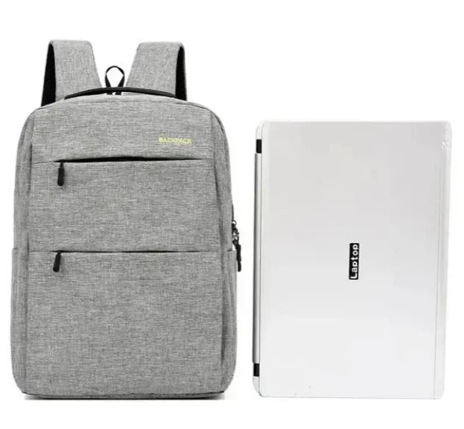 Міський рюкзак 3в1 Backpack 9018 — універсальний дорожній набір, сірий колір - изображение 7