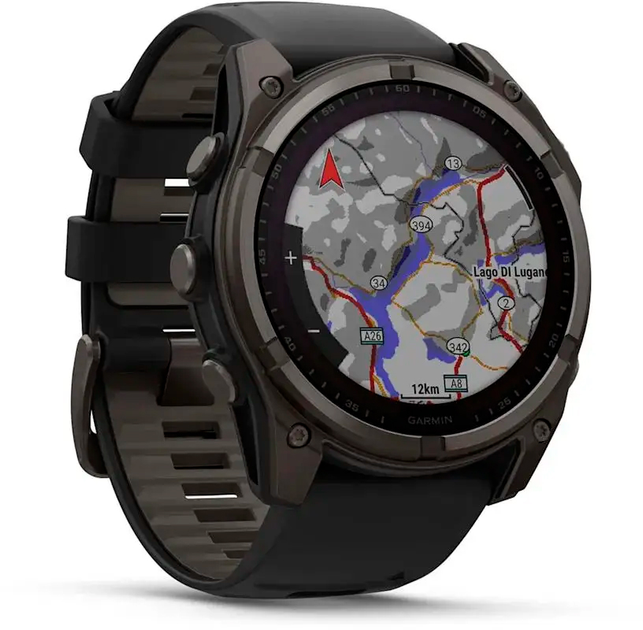 Смарт-часы Garmin fenix 8 51mm Solar Sapphire Carbon Gray Dlc Titanium With Black and Pebble Gray Silicone Band (010-02907-11) - изображение 9