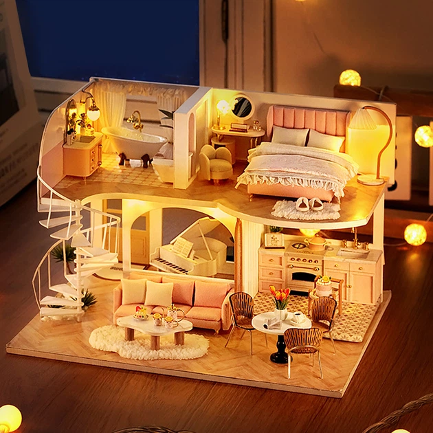 Кукольный дом конструктор DIY Cute Room L-033 Шепот утром румбокс