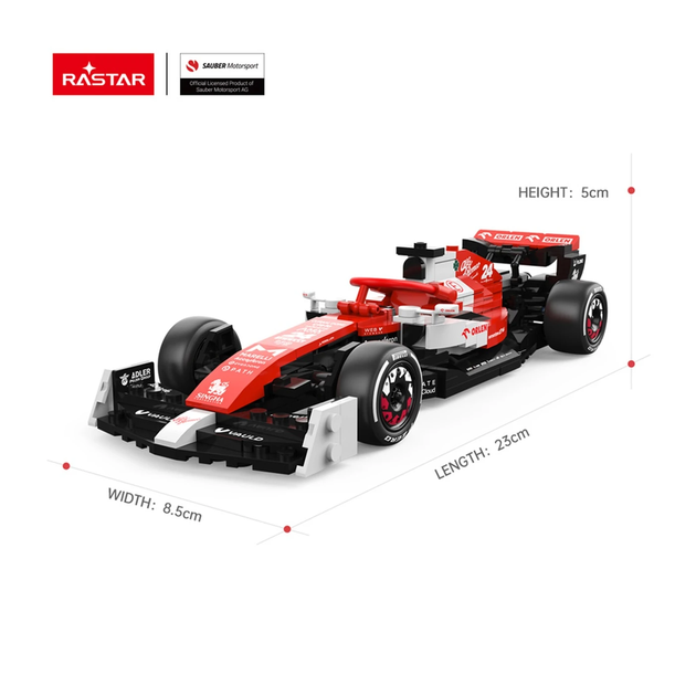 Конструктор RASTAR Alfa Romeo F1 C42 1:24 340 шт. красный 92300 - Фото 6 Конструктор RASTAR Alfa Romeo F1 C42 1:24 340 шт. красный 92300 - изображение 6