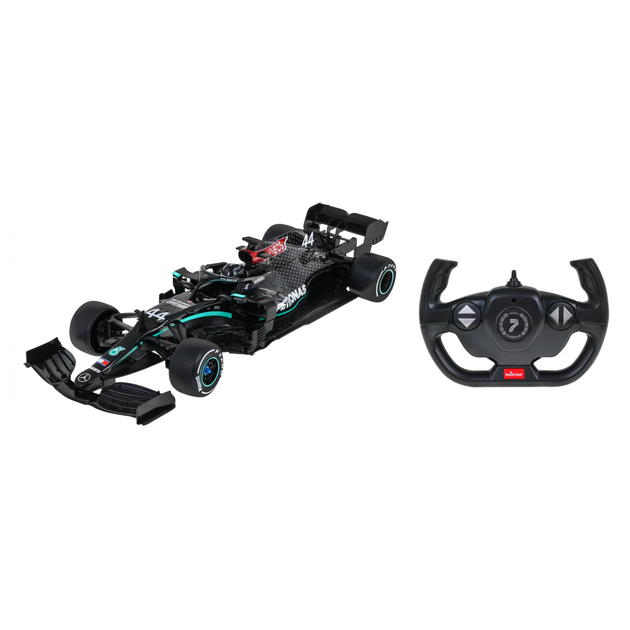 Машинка RASTAR Mercedes-AMG F1 W11 EQ Performance на дистанційному керуванні 1:12 чорний 98400 - Фото 2 Машинка RASTAR Mercedes-AMG F1 W11 EQ Performance на дистанційному керуванні 1:12 чорний 98400 - зображення 2
