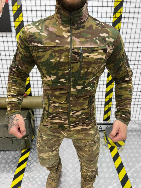 Тактична флісова кофта з кріпленням для шевронів Delta Tactical Fleece Multicam S - зображення 2