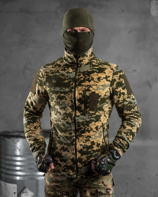 Тактическая кофта флисовая с креплением для шевронов Polartec Tactical Fleece Пиксель XL - изображение 2