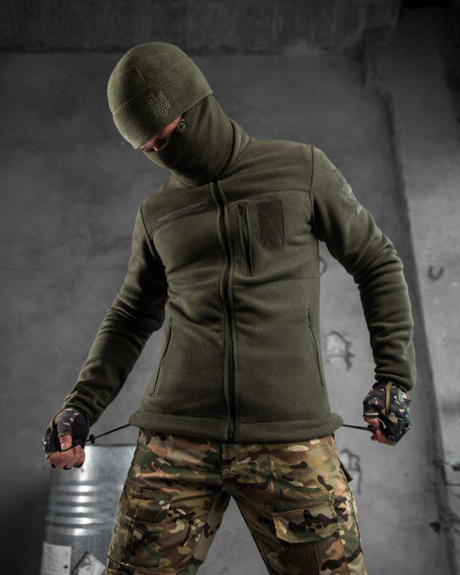 Тактическая кофта флисовая с креплением для шевронов Polartec Tactical Fleece Olive XXL - изображение 1