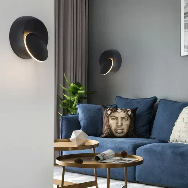 Настенный LED светильник 5W Sirius 8872M-B акриловый рассеиватель 3000K черного цвета - изображение 3
