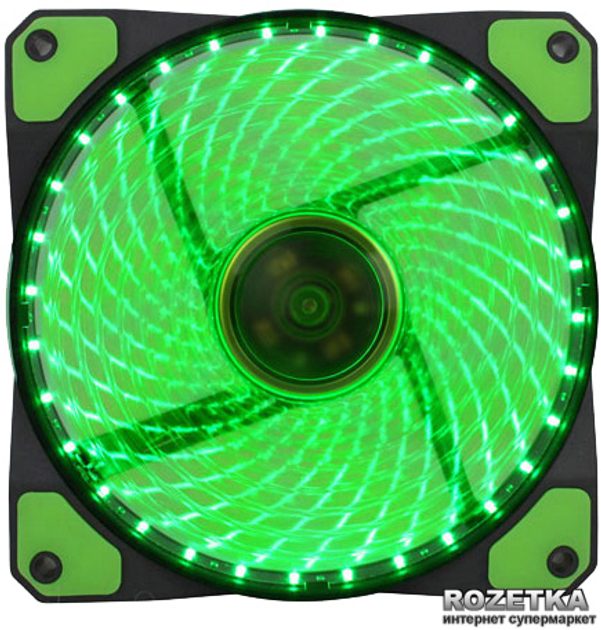 Вентилятор GameMax GaleForce 32xLED 120 мм Green (GMX-GF12G) - изображение 2