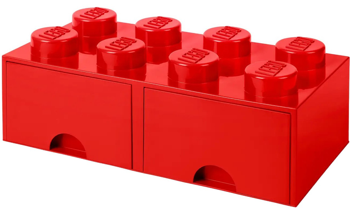 Pudełko do przechowywania klocków konstrukcyjnych LEGO Brick Drawer 8 z szufladami Czerwone (5006131) - obraz 1