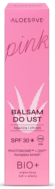 Balsam do ust Aloesove Pink Lip Regenerujący i ochronny SPF 30 15 ml (5902249018417) - obraz 2