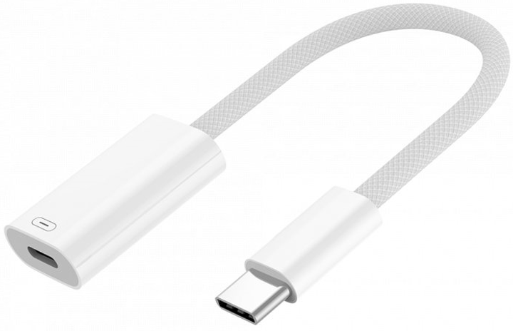 Adapter Winner Group USB Type C na Lightning White (8591194121111) - obraz 1