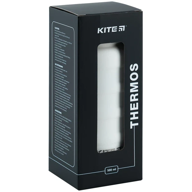Термос Kite K24-1204-1, 500 мл, білий - Фото 4 Термос Kite K24-1204-1, 500 мл, білий - изображение 4